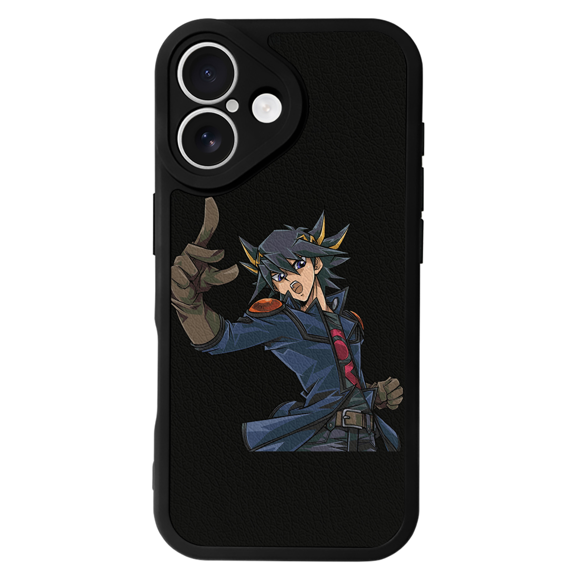 （画像用） 遊☆戯☆王 Yu-Gi-Oh! 【iPhone 16シリーズ対応】シリコンスマホケース（レザー調） 材質：シリコン